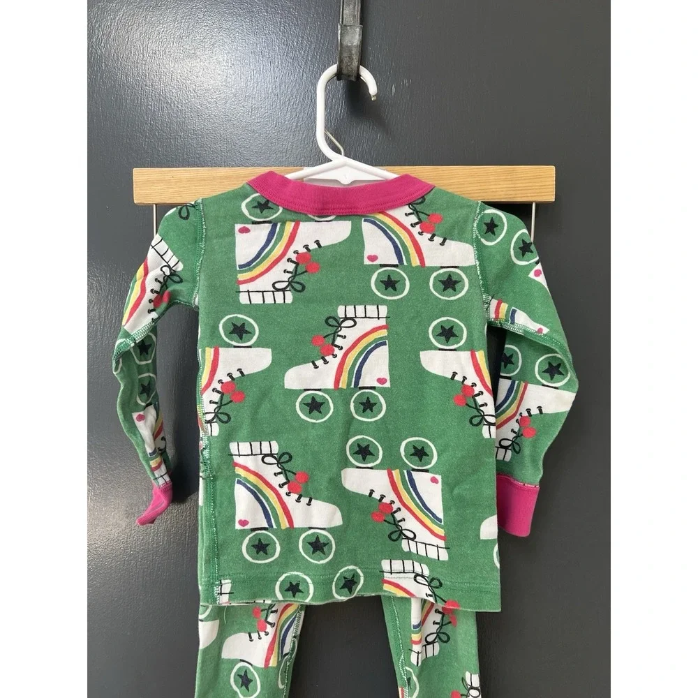 Hanna Andersson ROLLER SKATE PAJAMAS Girls Sz 2T Retro PJs